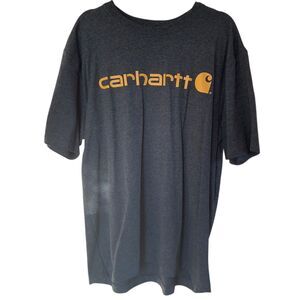 Carhartt Men's Graphic T-Shirt Gray Short Sleeve Size L